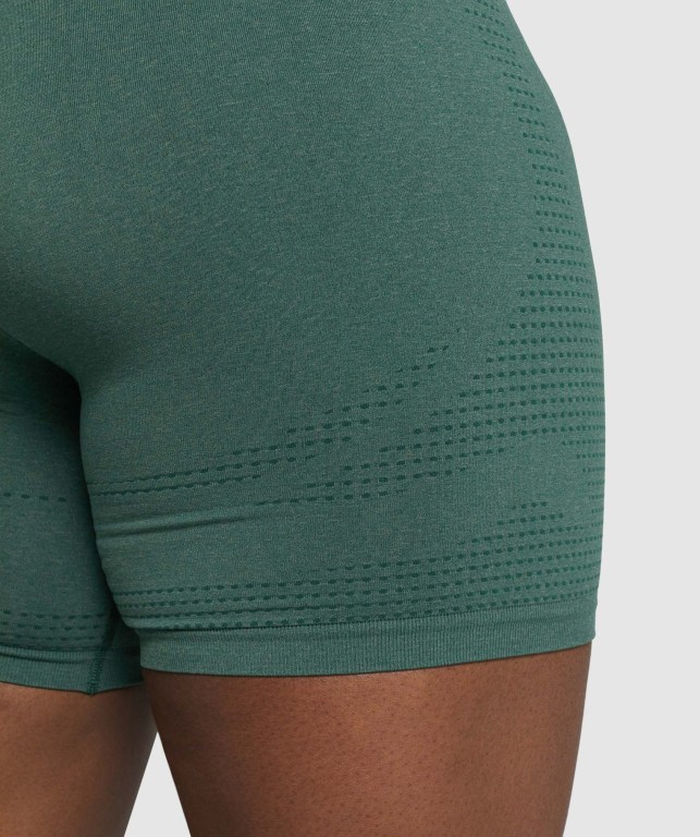 Bermudas Gymshark Vital Seamless 2.0 Mujer Verdes Oscuro | N4z1IHENSyB