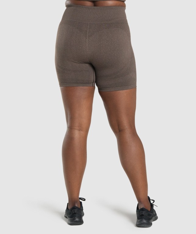 Bermudas Gymshark Vital Seamless 2.0 Mujer Marrom | ViklCcjI36H