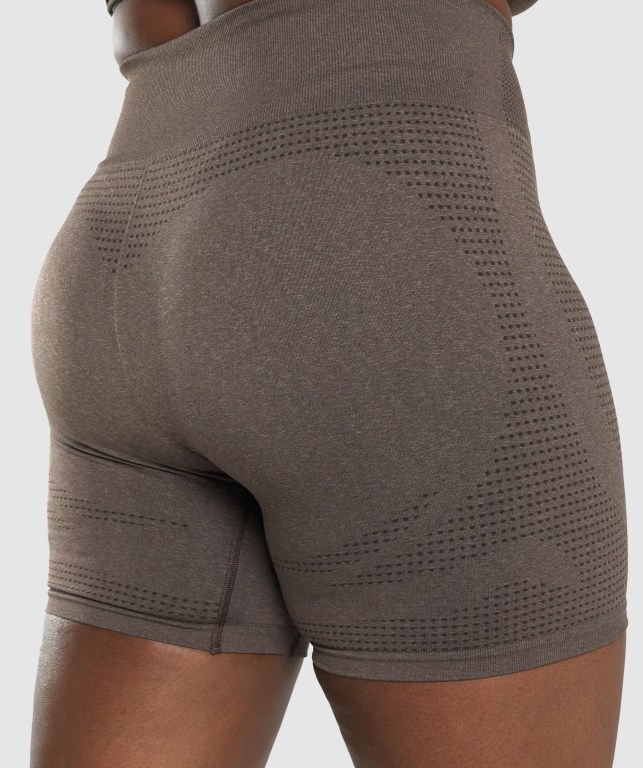 Bermudas Gymshark Vital Seamless 2.0 Mujer Marrom | ViklCcjI36H