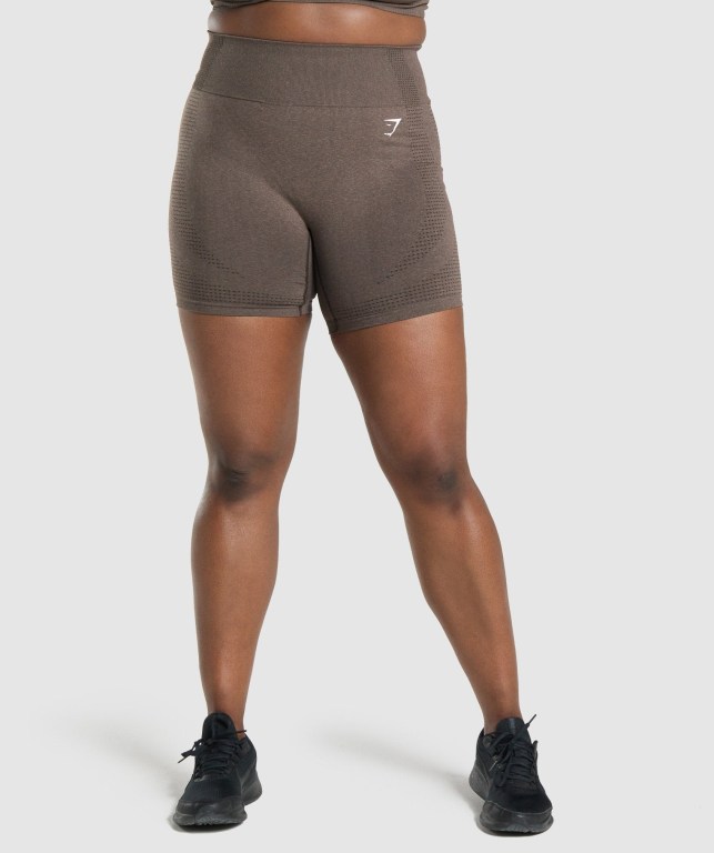 Bermudas Gymshark Vital Seamless 2.0 Mujer Marrom | ViklCcjI36H