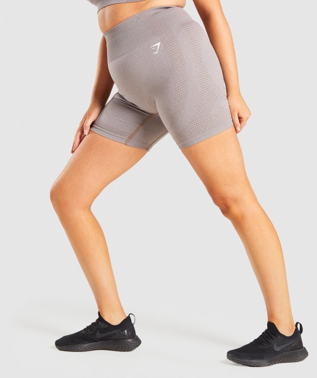 Bermudas Gymshark Vital Seamless 2.0 Mujer Grises Marrom | cfPMPW2iqrl