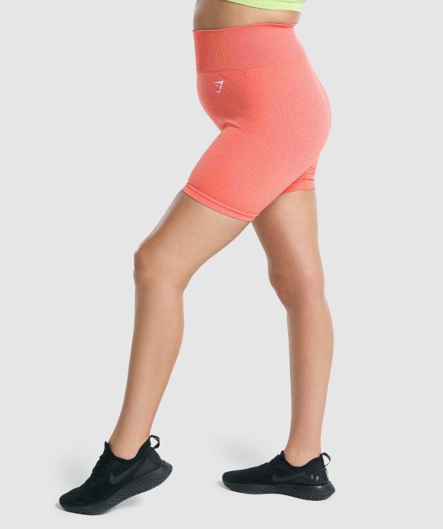 Bermudas Gymshark Vital Seamless 2.0 Mujer Naranjas | jVAiIs4oTsQ