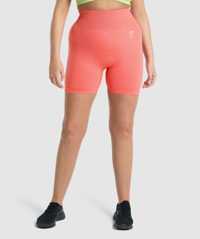 Bermudas Gymshark Vital Seamless 2.0 Mujer Naranjas | jVAiIs4oTsQ