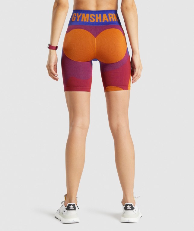 Bermudas Gymshark WTFlex Seamless Cycling Mujer Rosas | fuj7xxeRKTA