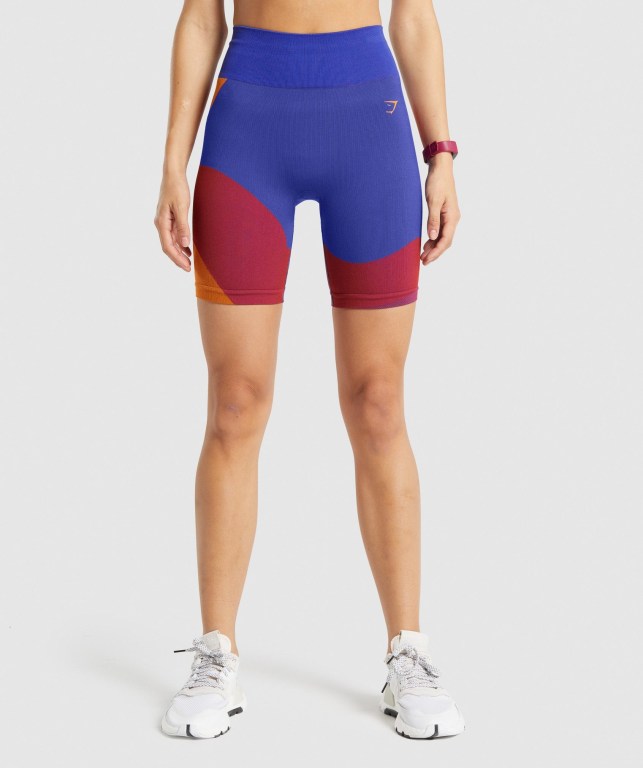 Bermudas Gymshark WTFlex Seamless Cycling Mujer Rosas | fuj7xxeRKTA