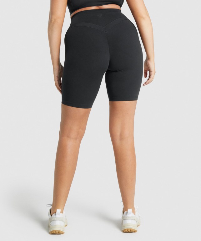 Bermudas Gymshark Whitney Cycling Mujer Negros | N2pb997gChg