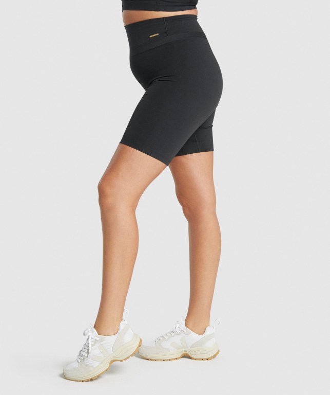 Bermudas Gymshark Whitney Cycling Mujer Negros | N2pb997gChg