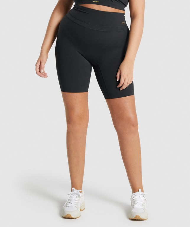 Bermudas Gymshark Whitney Cycling Mujer Negros | N2pb997gChg