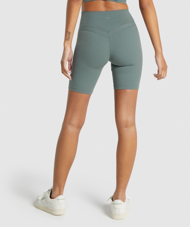 Bermudas Gymshark Whitney Cycling Mujer Verdes | eaEKe7U5qf7