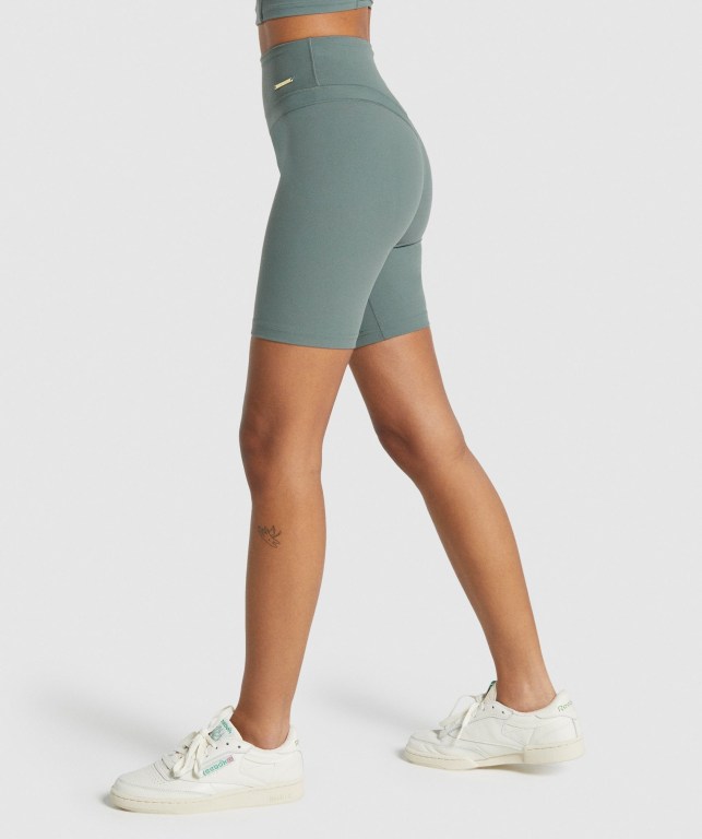 Bermudas Gymshark Whitney Cycling Mujer Verdes | eaEKe7U5qf7