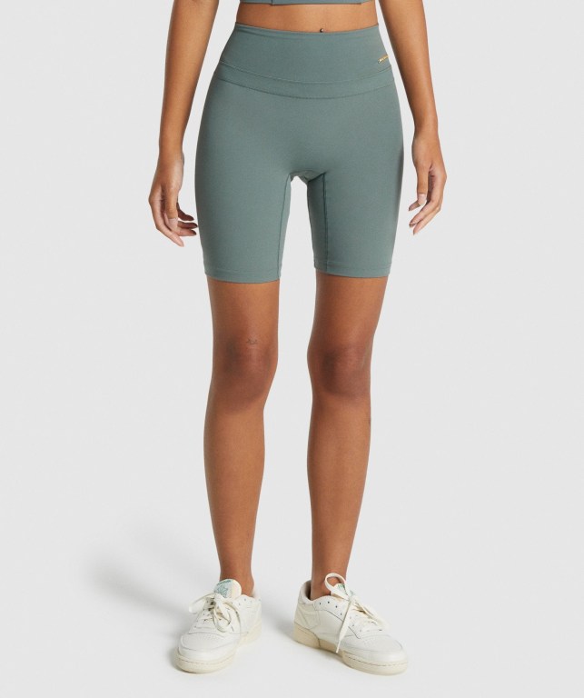 Bermudas Gymshark Whitney Cycling Mujer Verdes | eaEKe7U5qf7