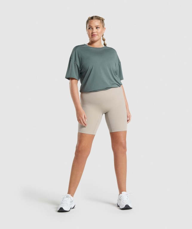 Bermudas Gymshark Whitney Cycling Mujer Blancos | sktkzI3POy5