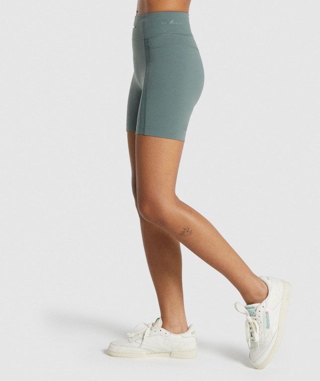 Bermudas Gymshark Whitney Mesh Mujer Verdes | 9u7cyyvEZmA