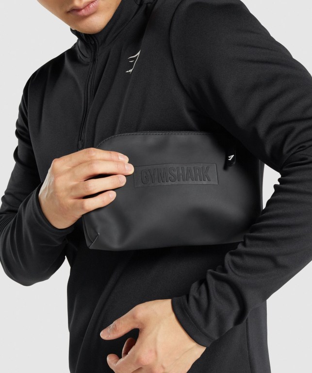 Bolsos Cruzados Gymshark Everyday Zip Pouch Hombre Negros | B2PEwlu3mrd