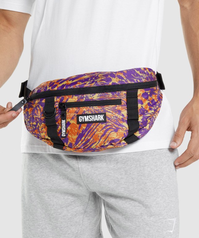 Bolsos Cruzados Gymshark Manimal Sling Hombre Naranjas | 3ZEM5FrwLfu