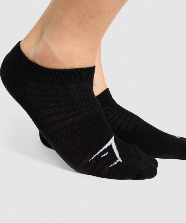 Calcetines Gymshark Ankle 3pk Hombre Negros | FUselGB6jI5