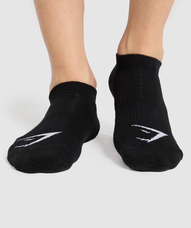 Calcetines Gymshark Ankle 3pk Hombre Negros | FUselGB6jI5