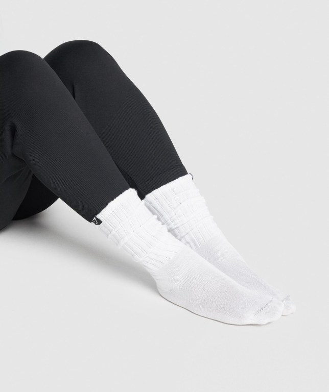 Calcetines Gymshark Comfy Rest Day Hombre Blancos | bpEaITUK3MG