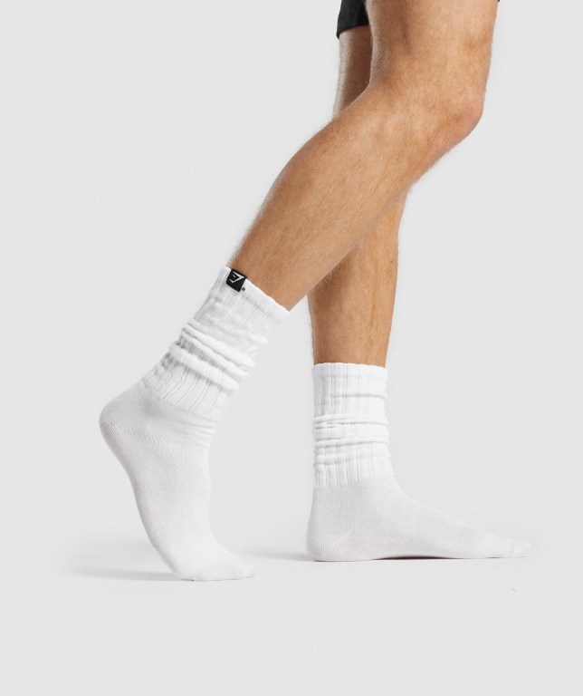 Calcetines Gymshark Comfy Rest Day Hombre Blancos | bpEaITUK3MG