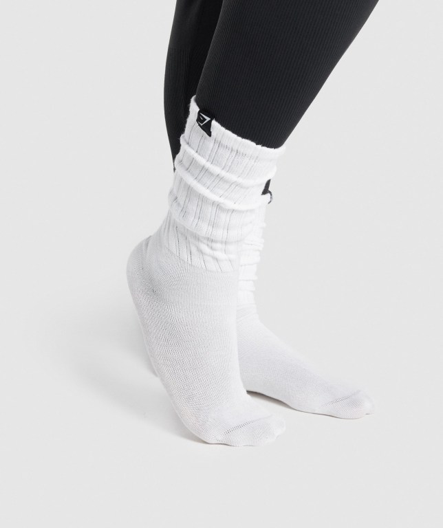 Calcetines Gymshark Comfy Rest Day Hombre Blancos | bpEaITUK3MG