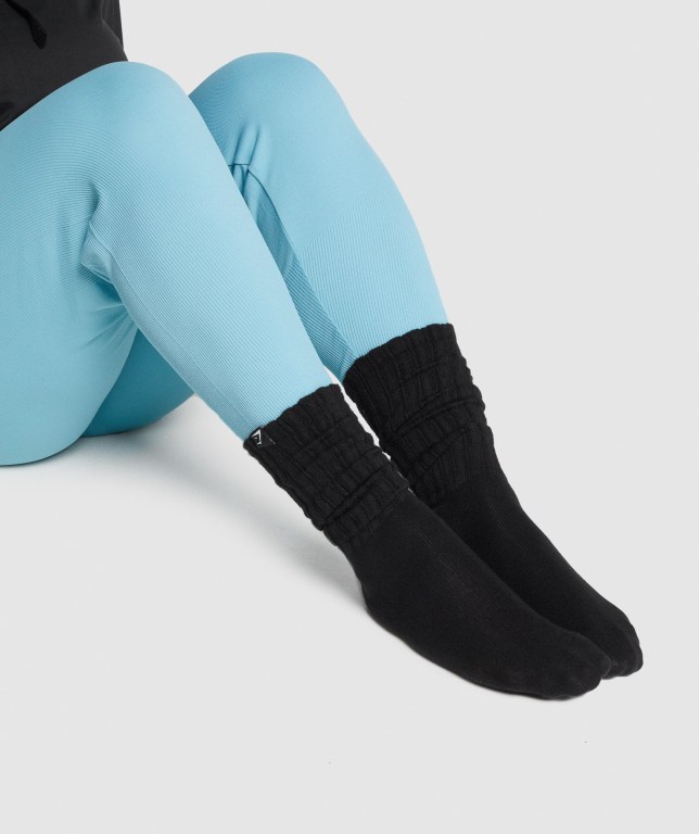 Calcetines Gymshark Comfy Rest Day Mujer Negros | o4e9fLvAoXR