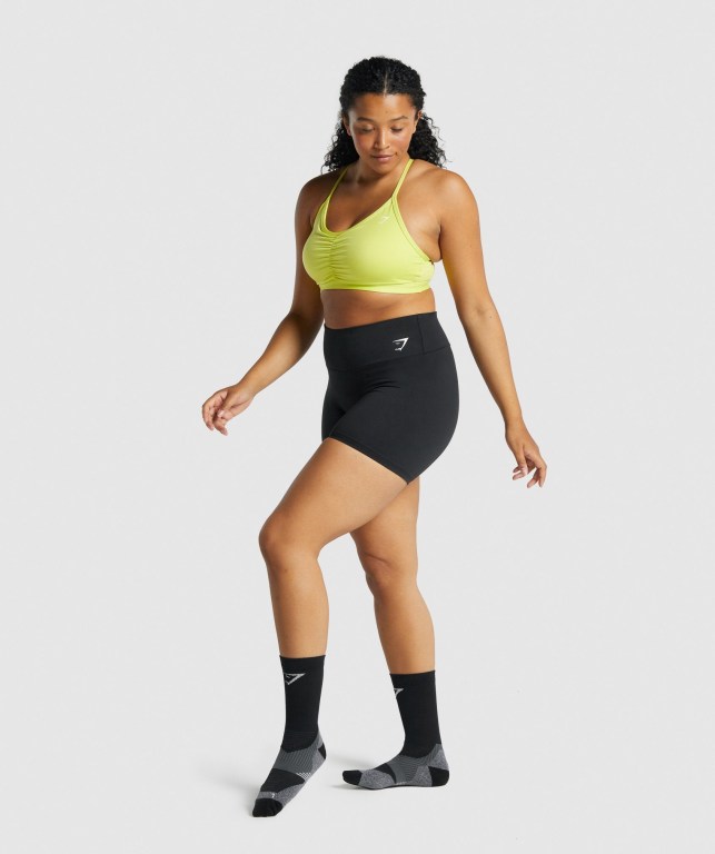 Calcetines Gymshark Crew Performance Mujer Negros | tisdx6K7z1Y