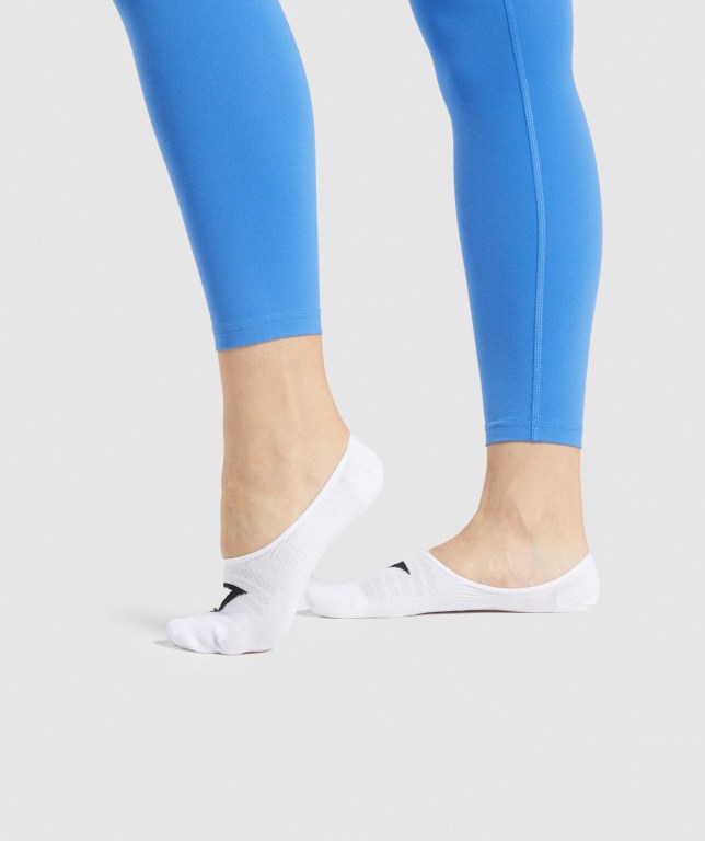 Calcetines Gymshark No Show 3pk Mujer Blancos Grises Claro Negros | lDGMaGjOZ5N