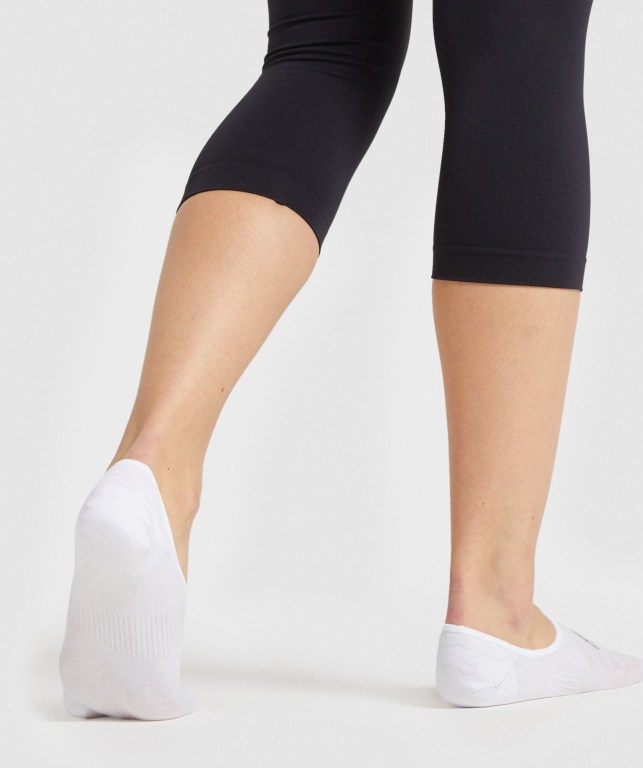 Calcetines Gymshark No Show 3pk Mujer Blancos | llfci5LzNcu