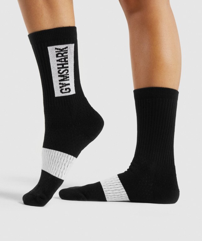 Calcetines Gymshark Premium (1pk) Hombre Negros | kvIX9QAoxvo