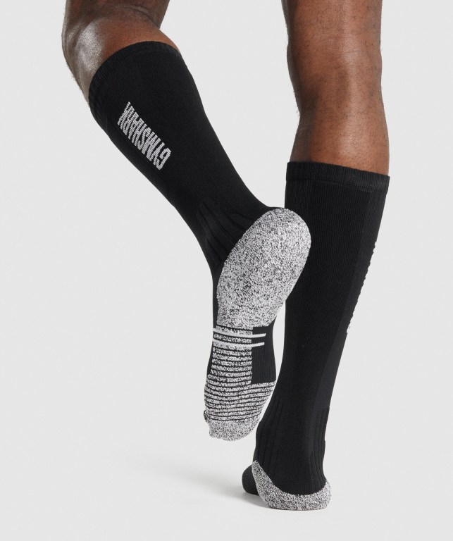 Calcetines Gymshark Weightlifting Hombre Negros | 9Iop3Qadwpy