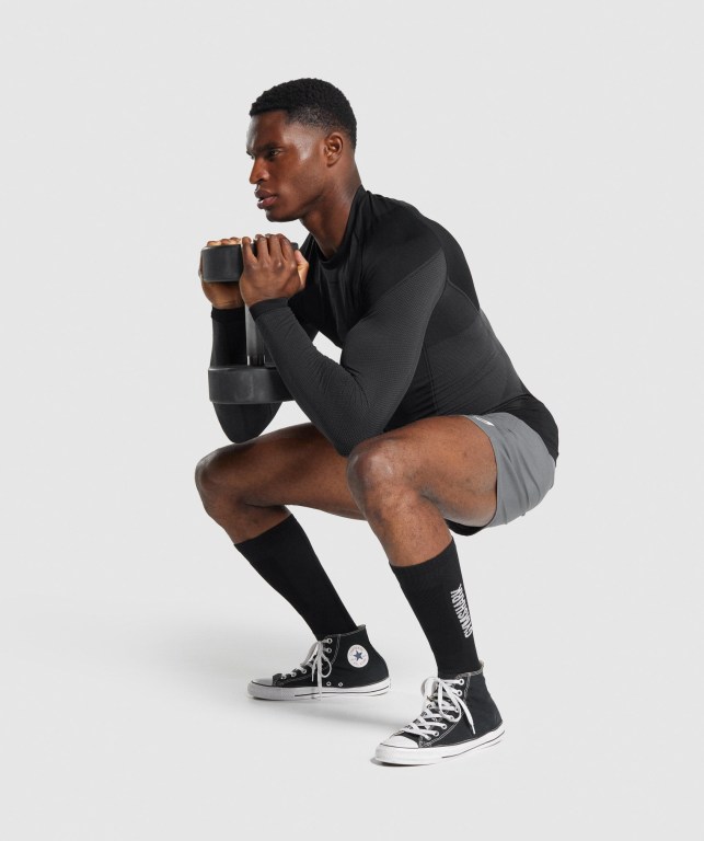 Calcetines Gymshark Weightlifting Hombre Negros | 9Iop3Qadwpy