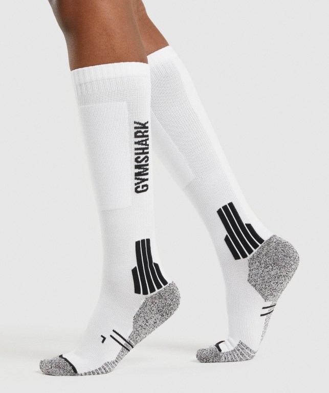 Calcetines Gymshark Weightlifting Hombre Blancos | 9Upy7ijufQ8