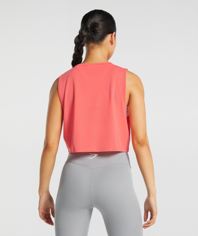 Camiseta De Tirantes Para Correr Gymshark Entrenamiento Crop Mujer Rosas | EGwtpBtURN7