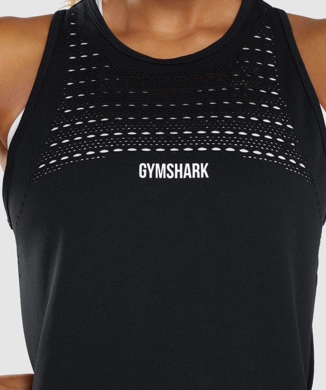 Camiseta De Tirantes Para Correr Gymshark Energy Seamless Loose Mujer Negros | ItLVQV4qHqI