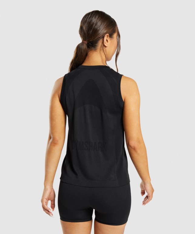 Camiseta De Tirantes Para Correr Gymshark Flex Loose Top Mujer Negros | MNUvvRNTn7e