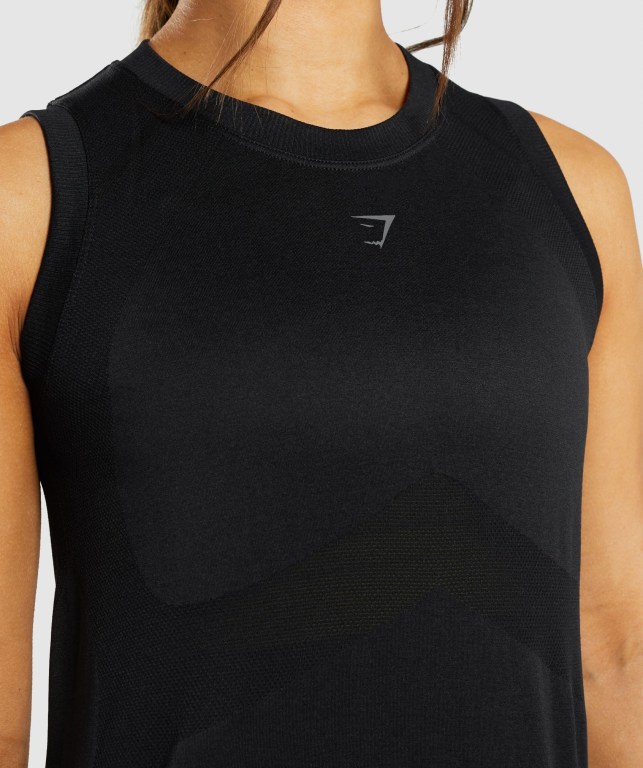 Camiseta De Tirantes Para Correr Gymshark Flex Loose Top Mujer Negros | MNUvvRNTn7e