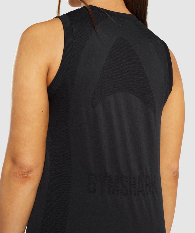 Camiseta De Tirantes Para Correr Gymshark Flex Loose Top Mujer Negros | MNUvvRNTn7e