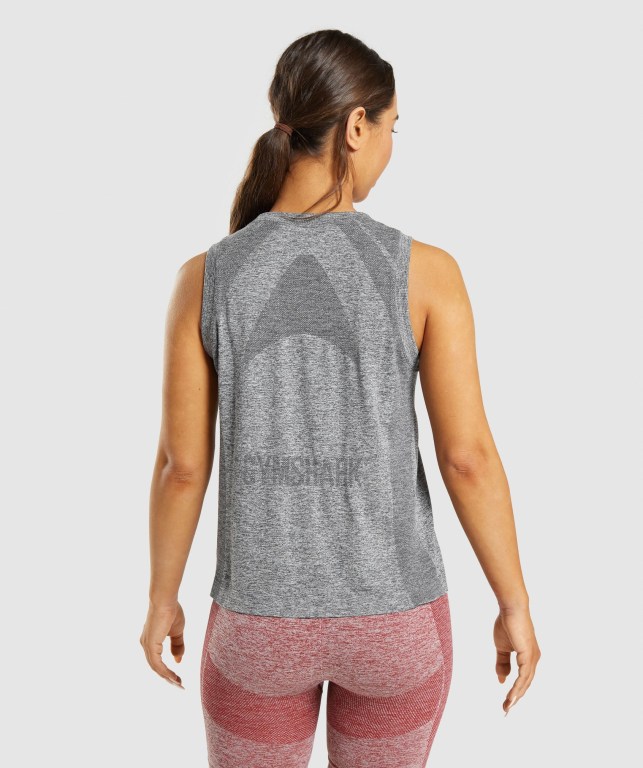 Camiseta De Tirantes Para Correr Gymshark Flex Loose Top Mujer Grises | ULwdtg2cPMC