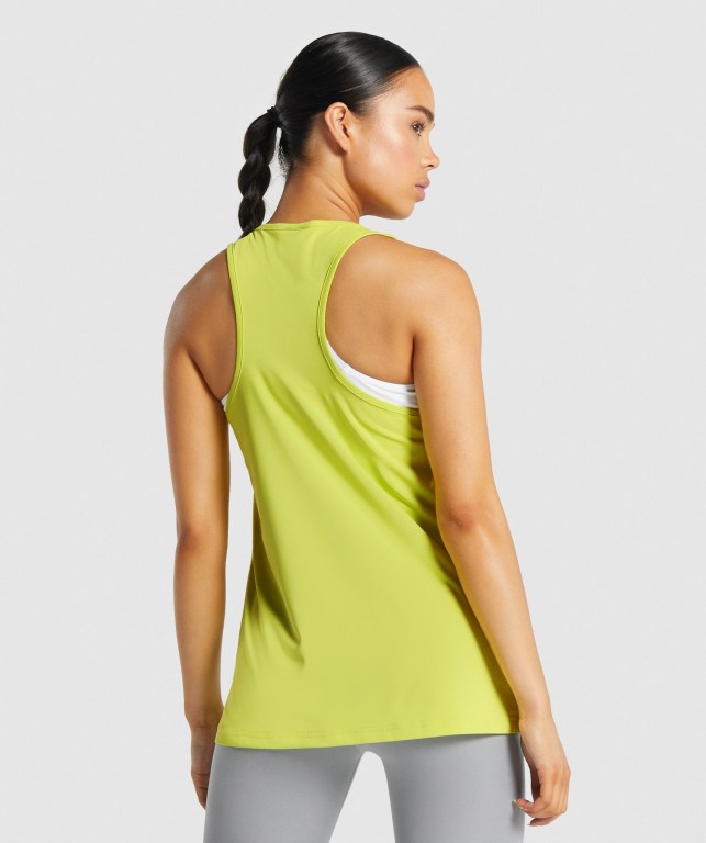 Camiseta De Tirantes Para Correr Gymshark Entrenamiento Mujer Amarillos | WqXnMMZARSW