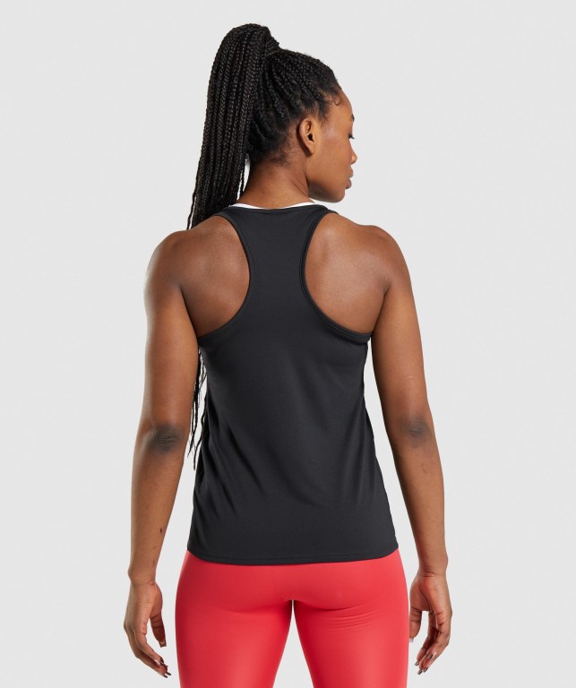 Camiseta De Tirantes Para Correr Gymshark Entrenamiento Mujer Negros | aNrVRMyzSfF