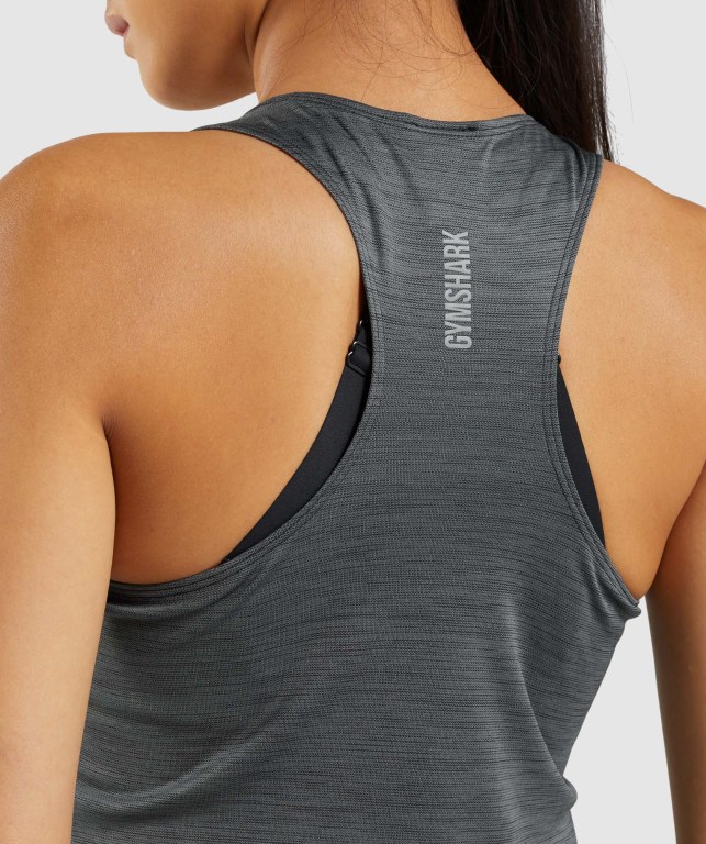 Camiseta De Tirantes Para Correr Gymshark Speed Mujer Negros Grises | h1NZiaeMEp3