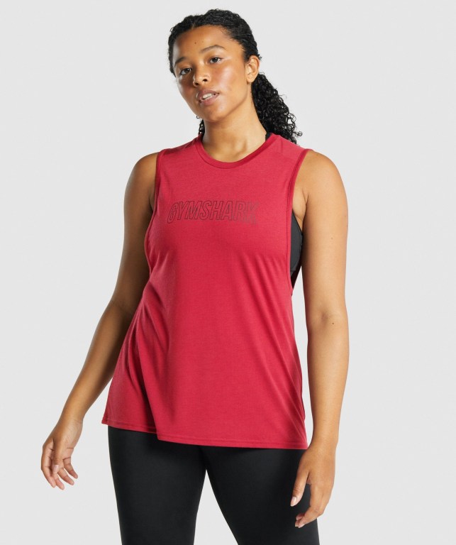 Camiseta De Tirantes Para Correr Gymshark Apollo Graphic Mujer Vino | qyvBtZzX6AH