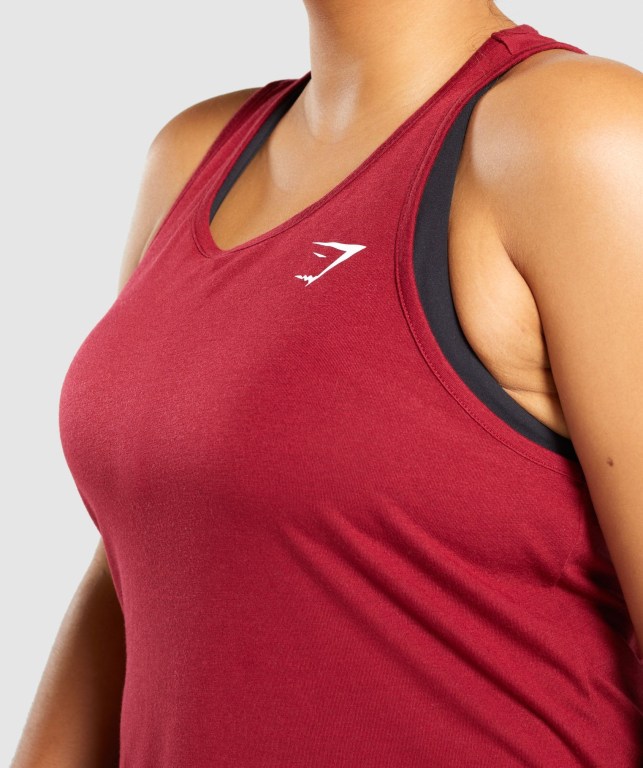 Camiseta De Tirantes Para Correr Gymshark Entrenamiento Oversized Mujer Vino | scfr7EuN3eD