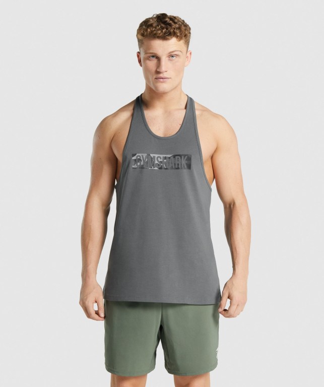 Chalecos Gymshark Block Infill Hombre Grises | nJdg4hHxY7p