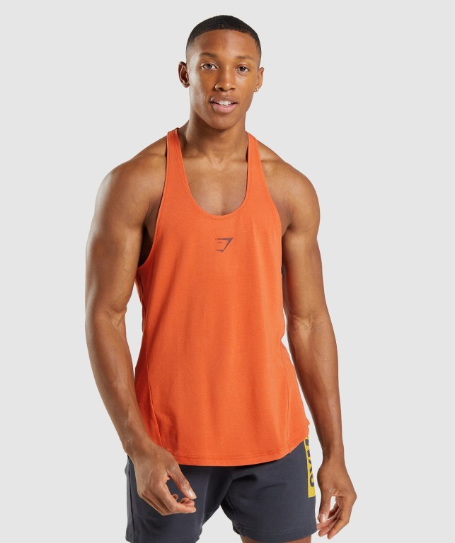 Chalecos Gymshark Bold Hombre Naranjas | HbaDZyMzsXA