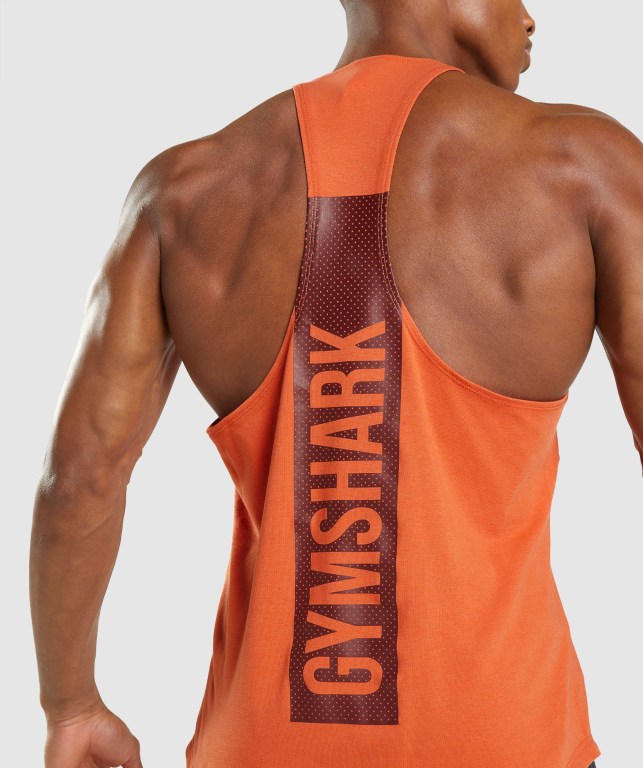 Chalecos Gymshark Bold Hombre Naranjas | HbaDZyMzsXA