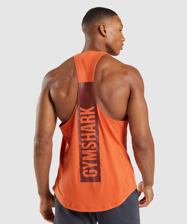 Chalecos Gymshark Bold Hombre Naranjas | HbaDZyMzsXA