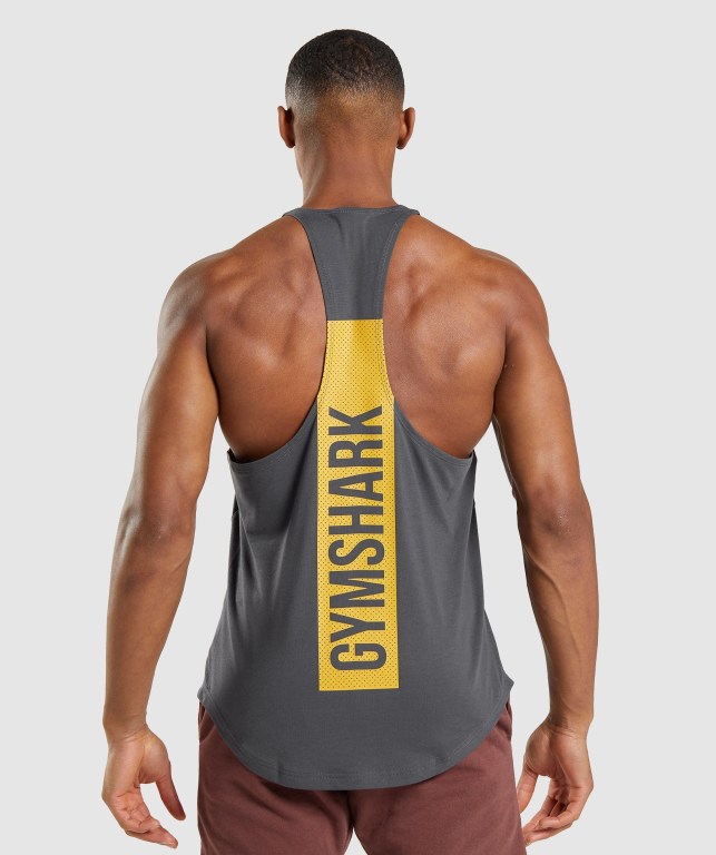 Chalecos Gymshark Bold Hombre Negros Grises | 7Mxnraw7rWs