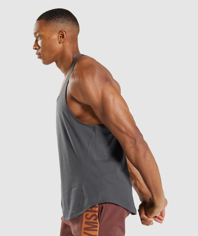 Chalecos Gymshark Bold Hombre Negros Grises | 7Mxnraw7rWs