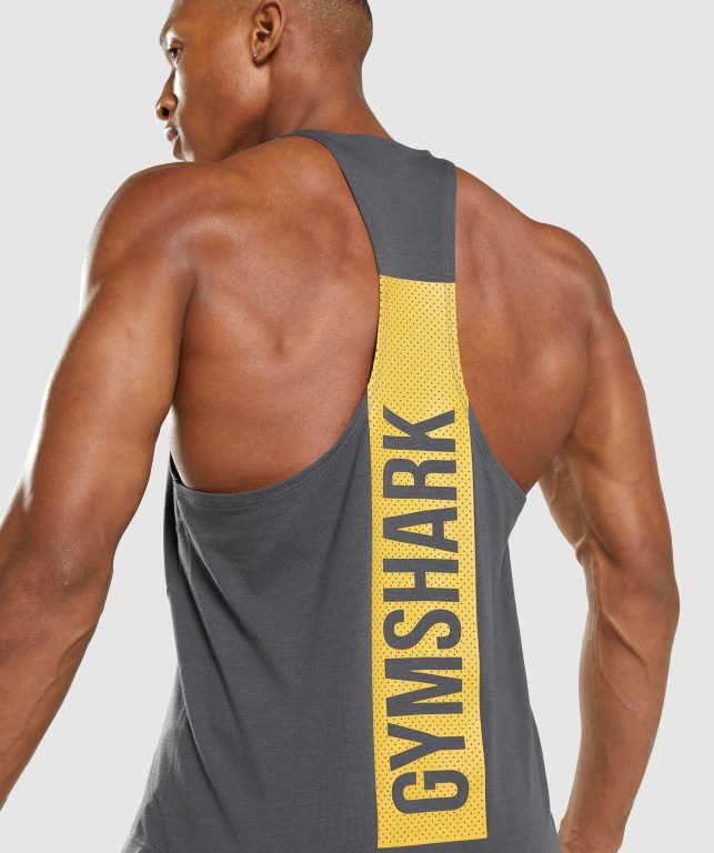 Chalecos Gymshark Bold Hombre Negros Grises | 7Mxnraw7rWs